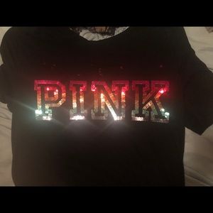 ❌ Reserved ❌ PINK Bling Short Sleeve